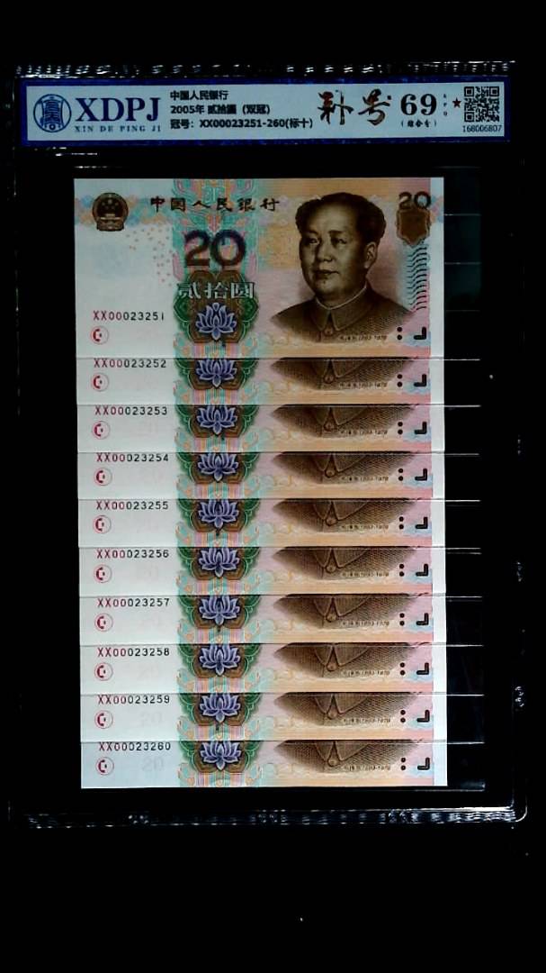 2005年 贰拾圆（双冠）