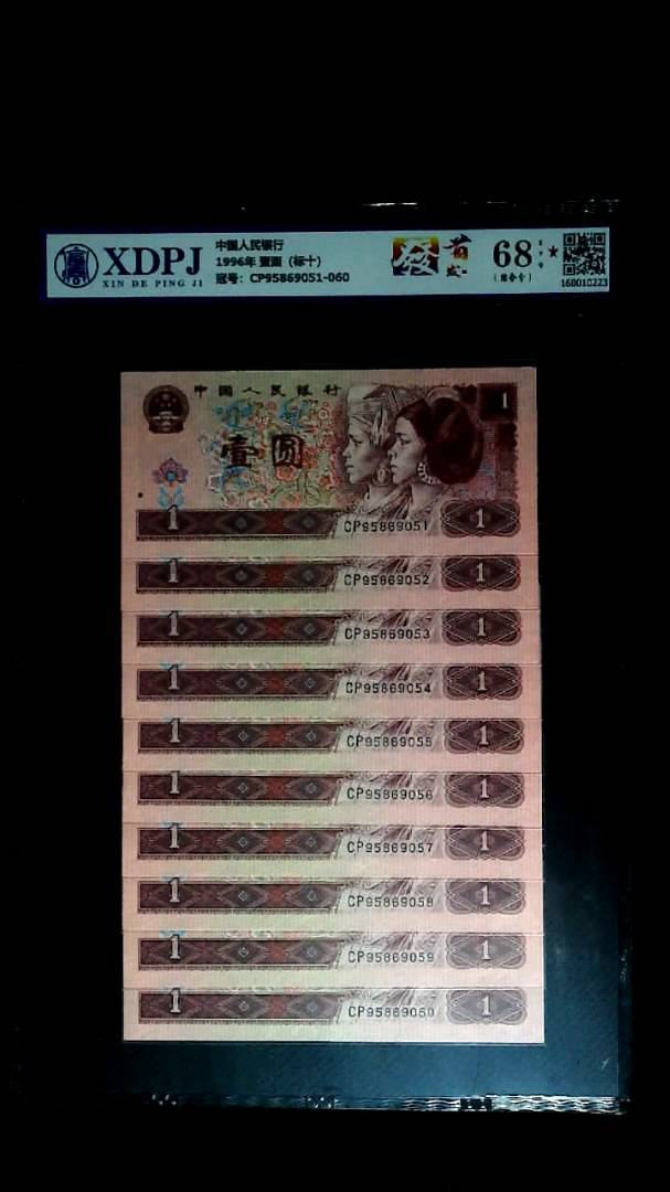 1996年 壹圆（标十）