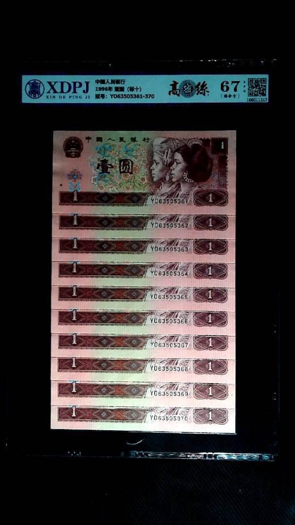 1996年 壹圆（标十）