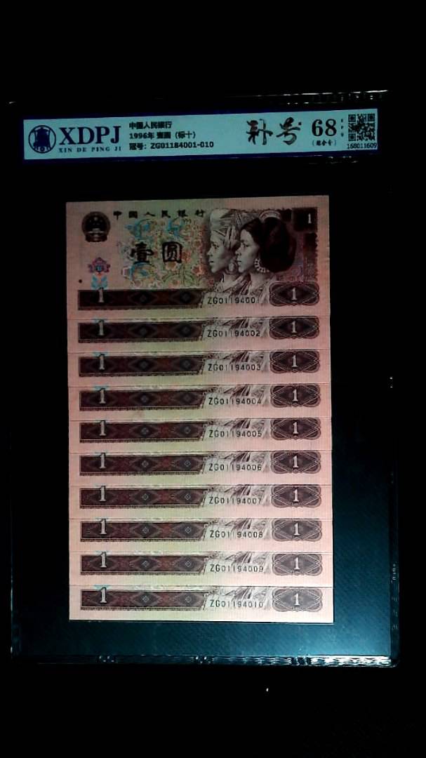 1996年 壹圆（标十）