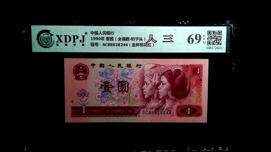 1990年 壹圆（全偶数▪豹子头）