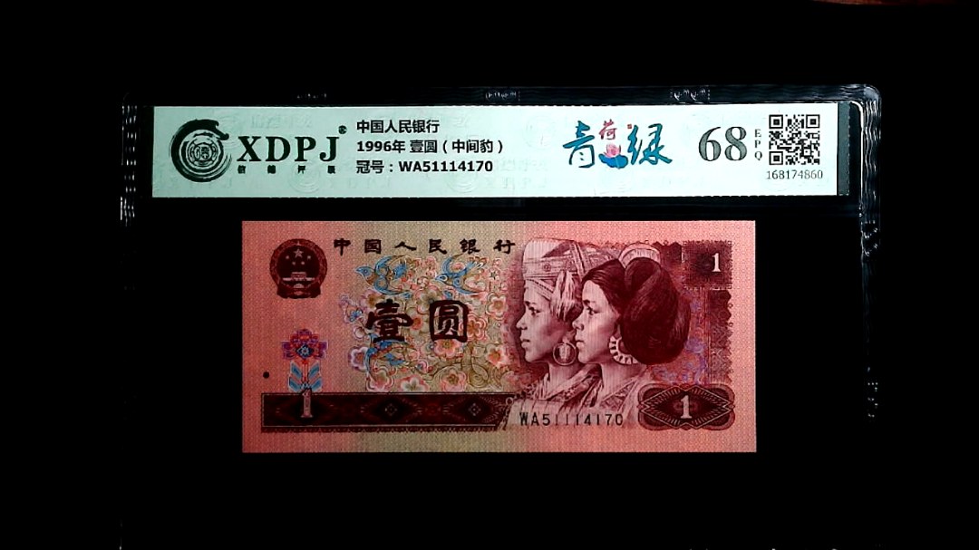 1996年 壹圆（中间豹）