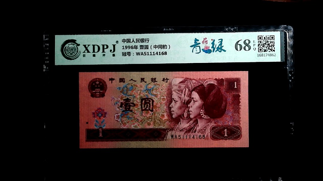 1996年 壹圆（中间豹）