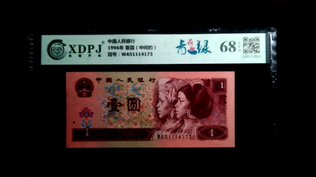 1996年 壹圆（中间豹）