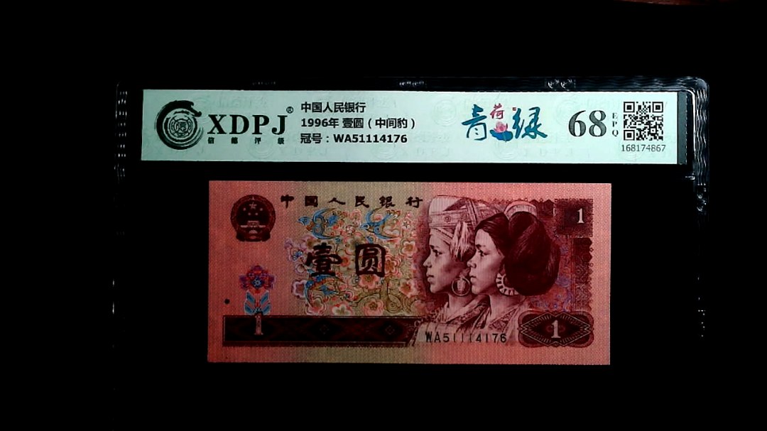 1996年 壹圆（中间豹）