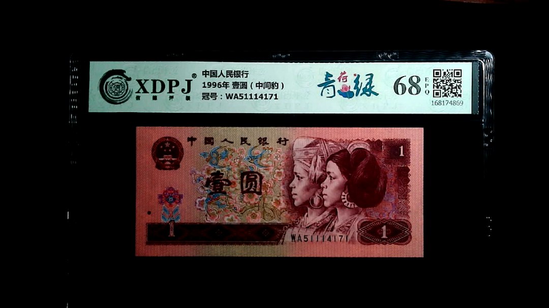 1996年 壹圆（中间豹）