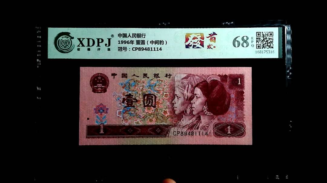 1996年 壹圆（中间豹）