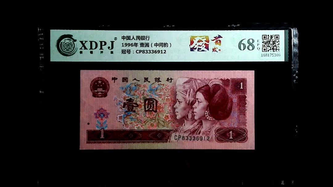 1996年 壹圆（中间豹）