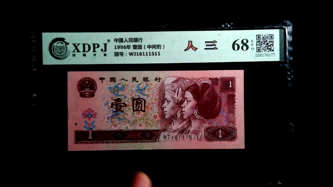1996年 壹圆（中间豹）