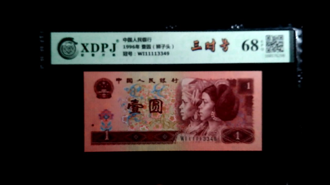 1996年 壹圆（狮子头）