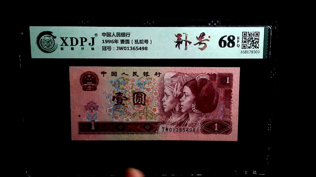 1996年 壹圆（乱蛇号）