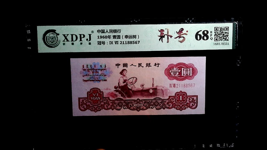 1960年 壹圆（幸运树）