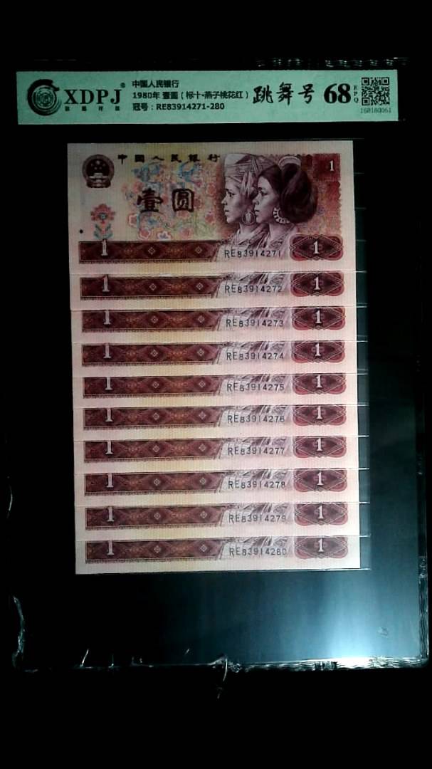 1980年 壹圆（标十▪燕子桃花红）